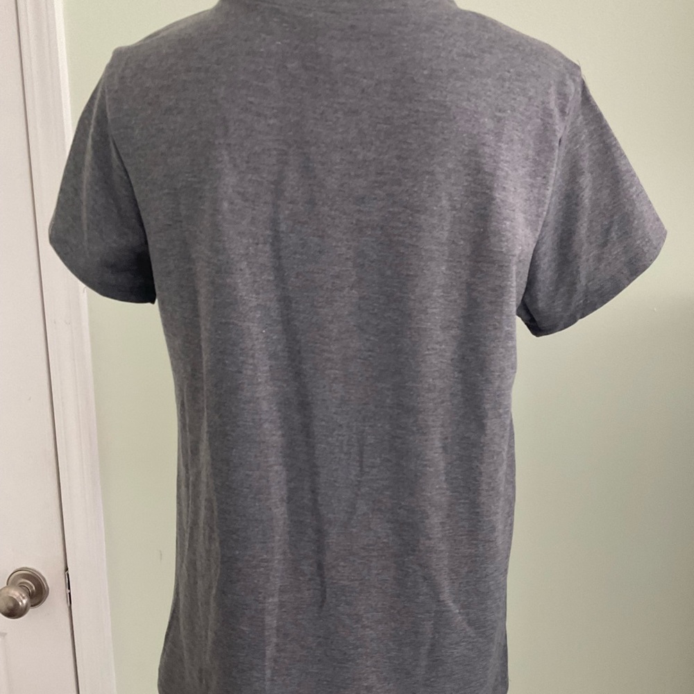 Burgundy Apparel - Grey Short Sleeve Athletic Moisture Wicking Shirt - Picture 3 of 8